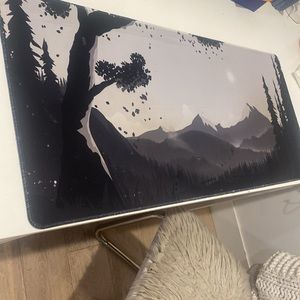 PhaseByte Hidden Peak mousepad- Great glide- BARELY dirty- comes with bag